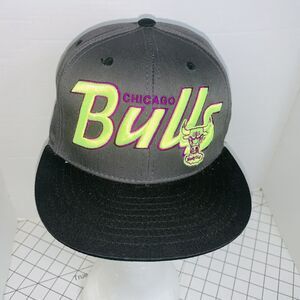 Chicago Bulls NBA ‘47 Brand HARDWOOD CLASSICS Grey/black Snapback Hat Cap Unworn